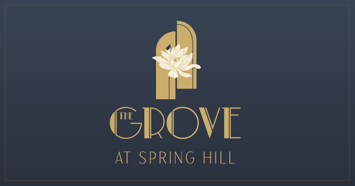 The Grove at Spring Hill website and HouseBooker venue-management system built by Forever Still Studio